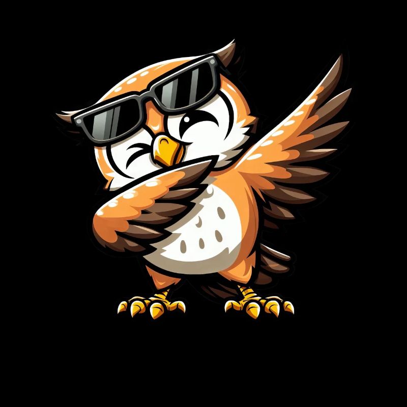 Süße Eule Macht Dab Comic