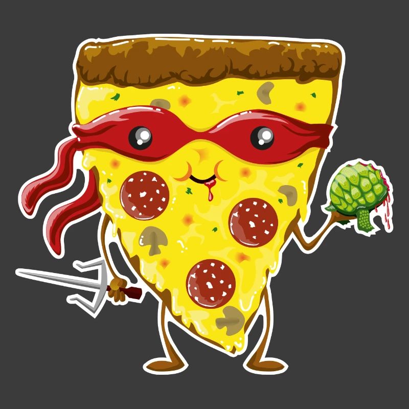 Ninja Pizza eats turtle
