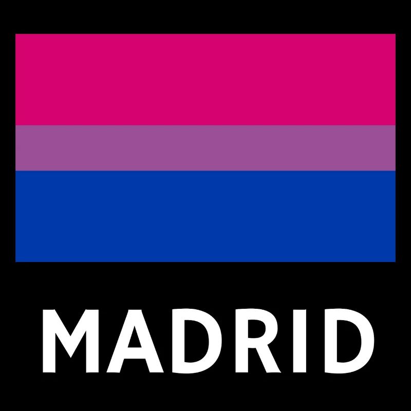 Drapeau de la Bi Pride Madrid