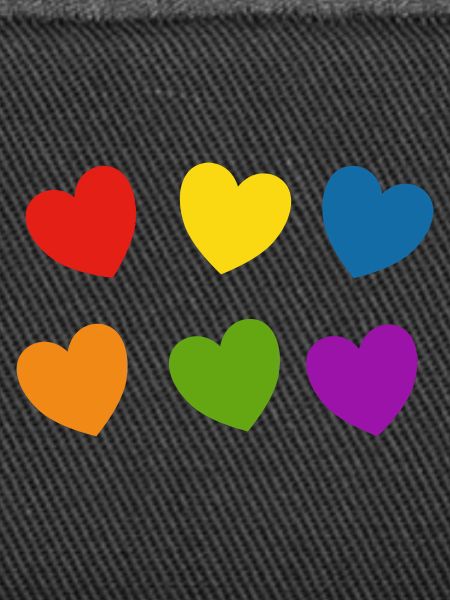 Rainbow hearts Pride