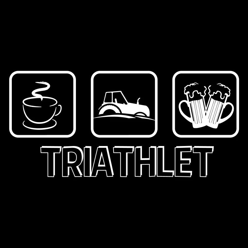 Triathlet Tracktor Landwirt