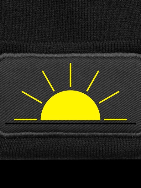 Sonnenaufgang oder Sonnenuntergang gelb