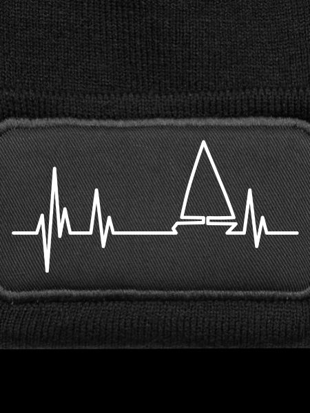 Heartbeat white sailboat