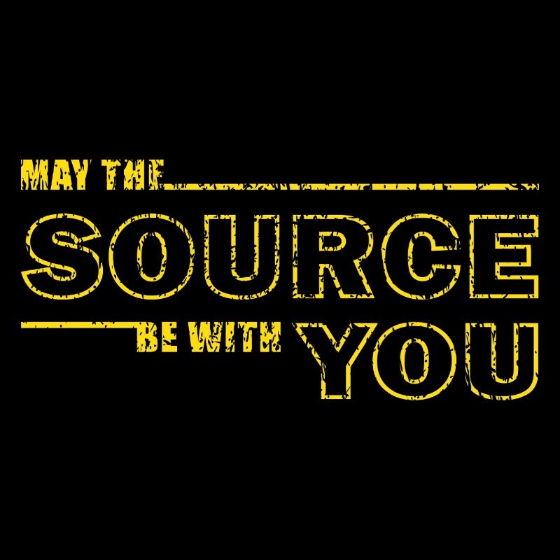 May the Source Be With You – Geek Tee