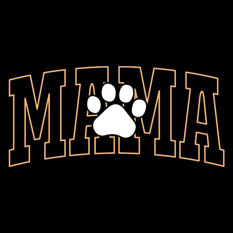 Maman avec empreinte de patte