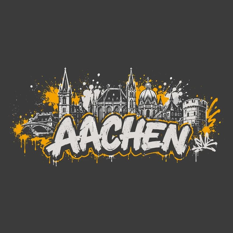 Aachen Graffiti Skyline Shirt