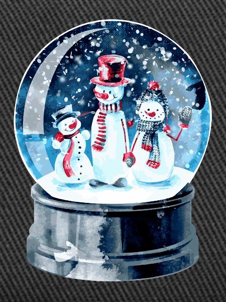 Weihnachten Schneekugel