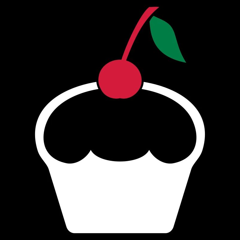 Cupcake mit Kirsche