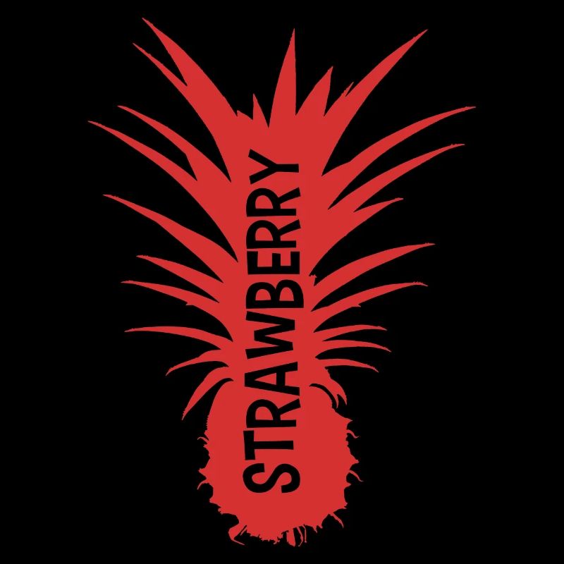 Strawberry pineapple red cut