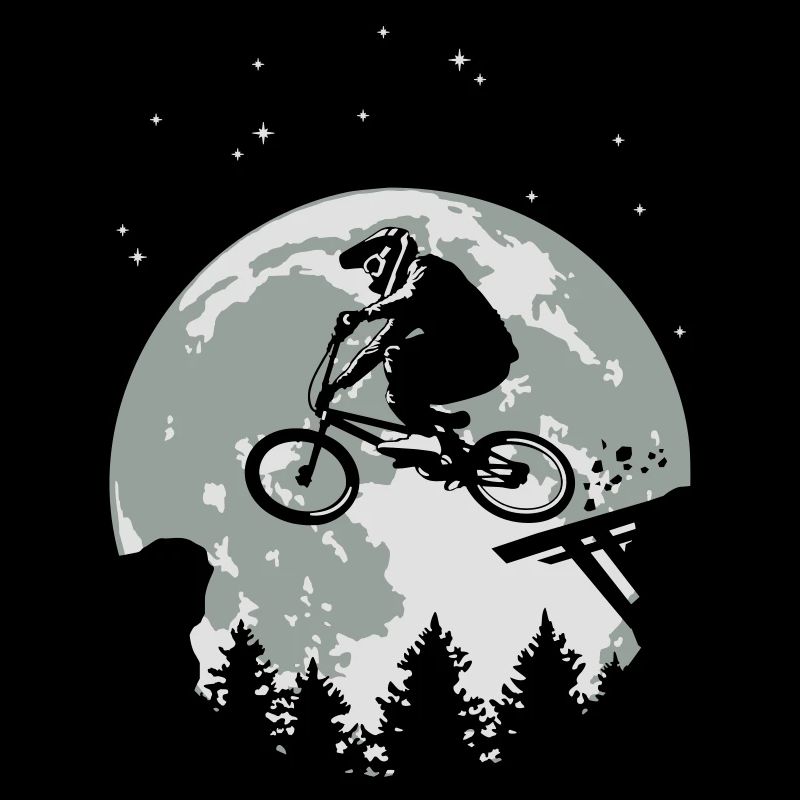 Full moon and BMX flex