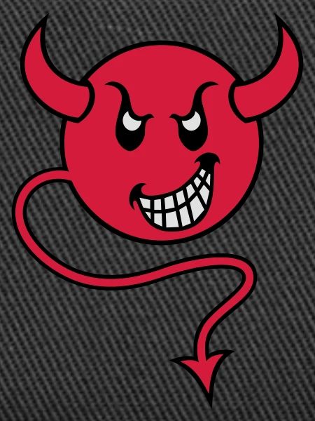 smilie devil red
