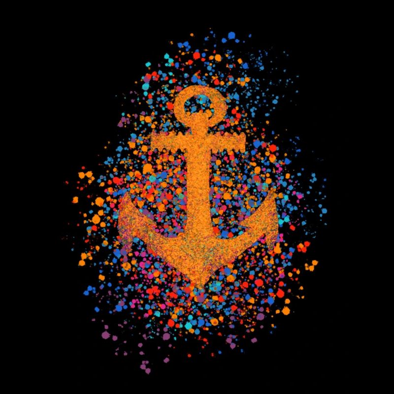 Anchor, splash, splatter, dots, sailing, sail,