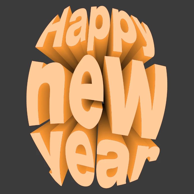 Buntes Silvesterfest-Design
