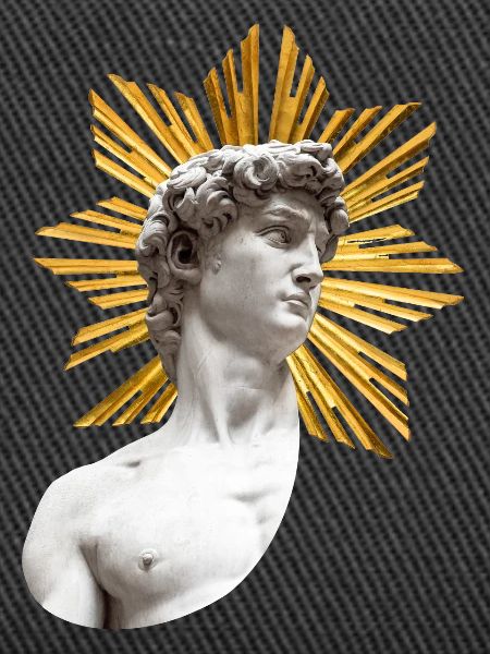 | David with Halo Michelangelo
