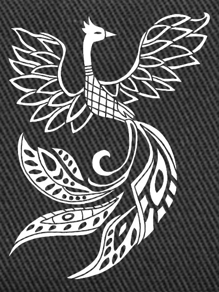 White phoenix bird