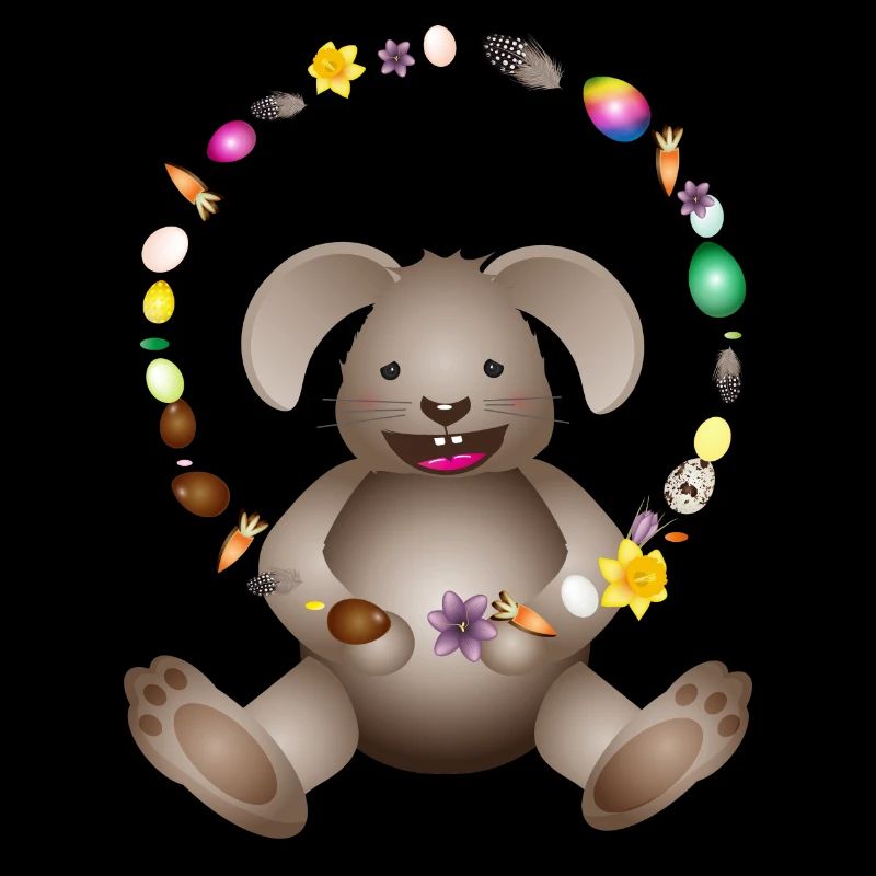 laughing Easter juggling Easter decorations