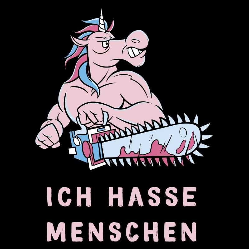 Je déteste les gens design de licorne