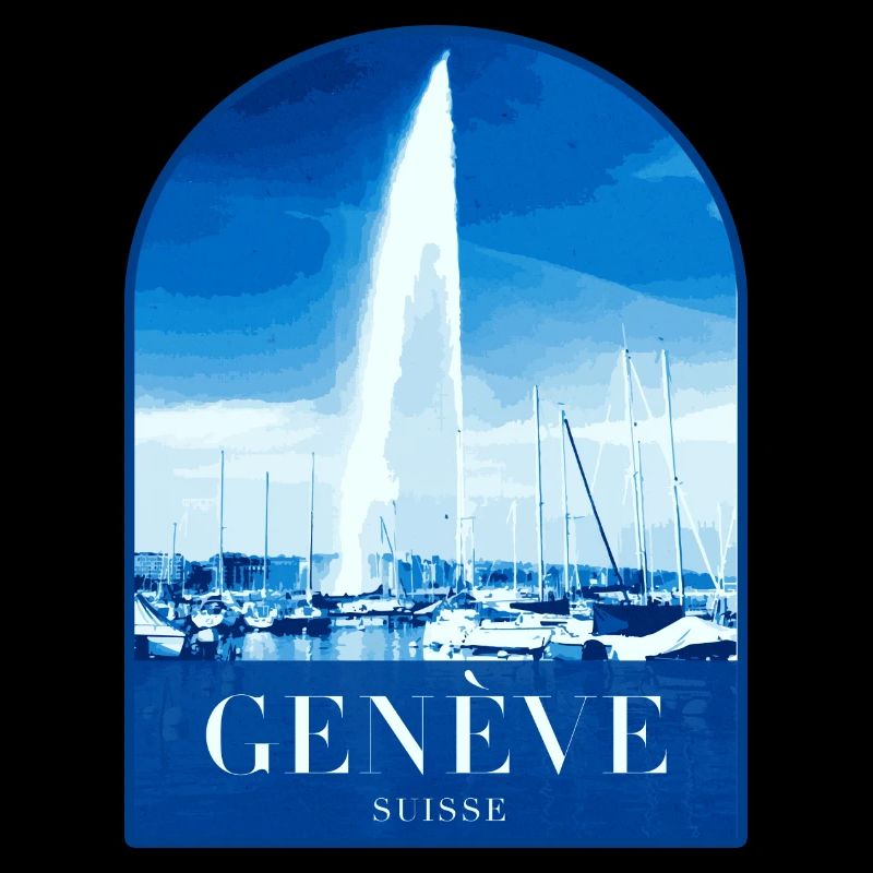 Geneva JetdEau Harbour Motif