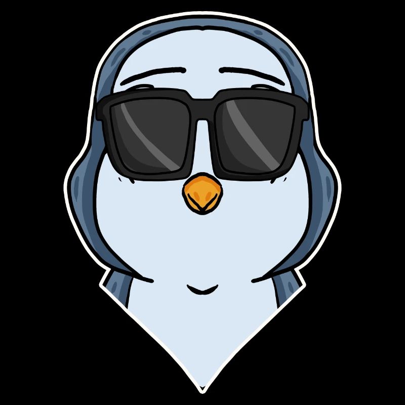 Pingouin cool avec des lunettes de soleil