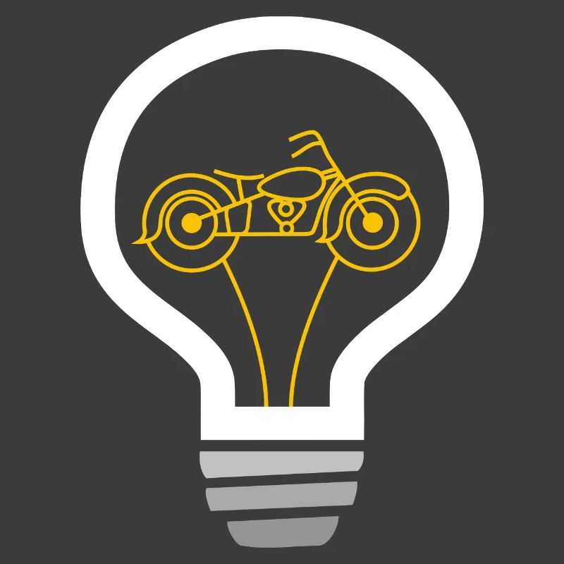 Motorcycle inside bulb