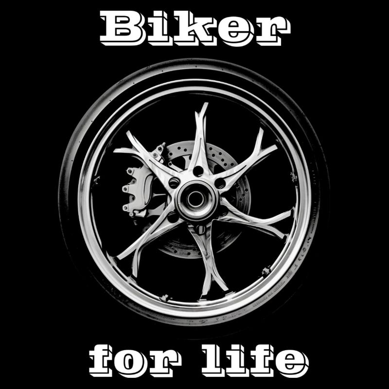 Biker for Life weiß