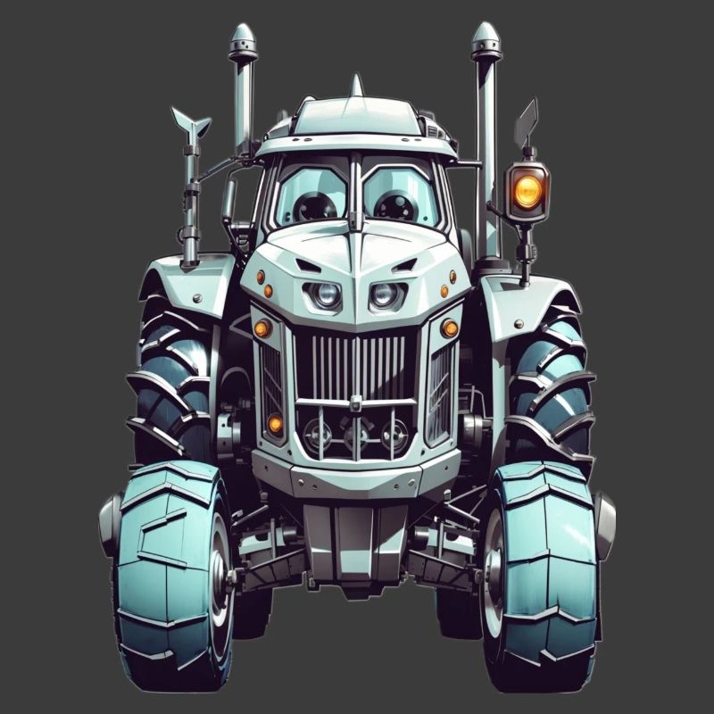 Tractor with eyes
