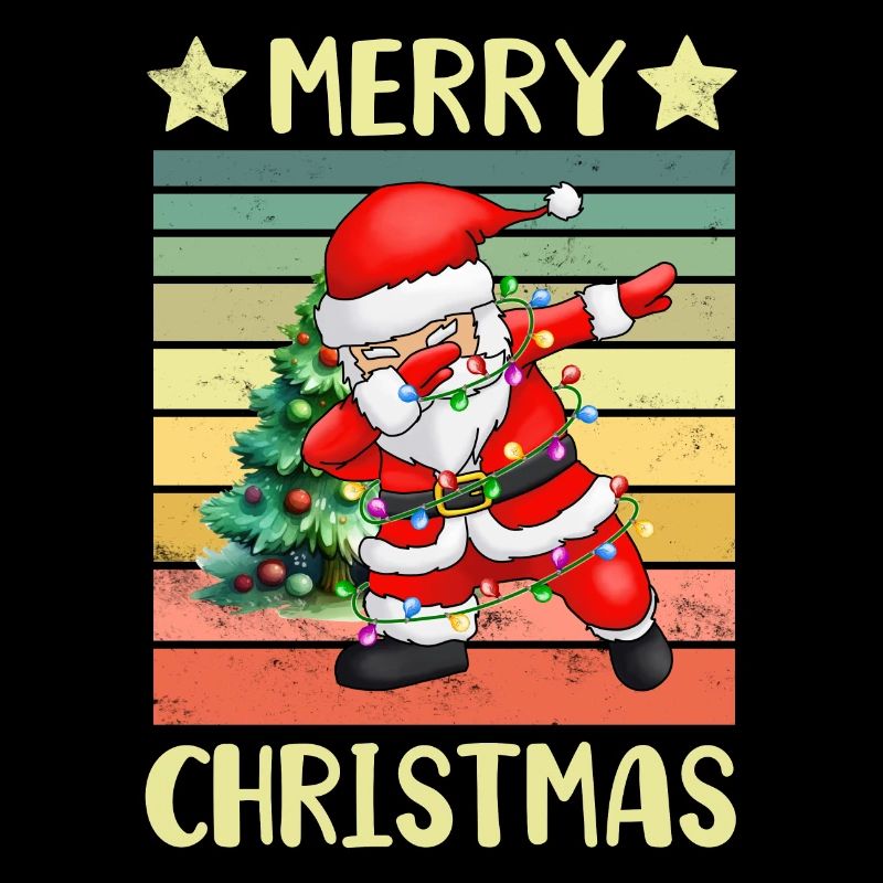 Dabbing Santa Claus Weihnachtsmann