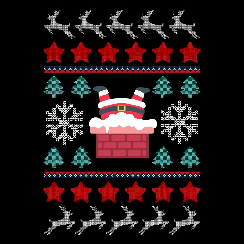 Cheminée de Noël Père Noël motif