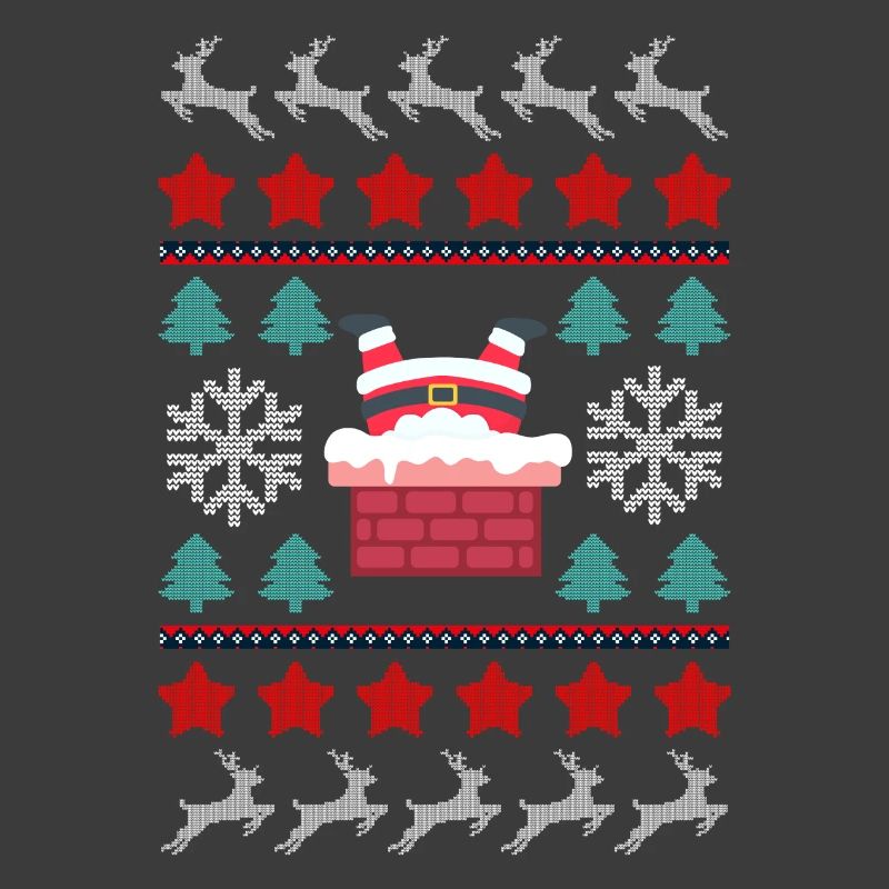 Santa's Upside Down in the Chimney