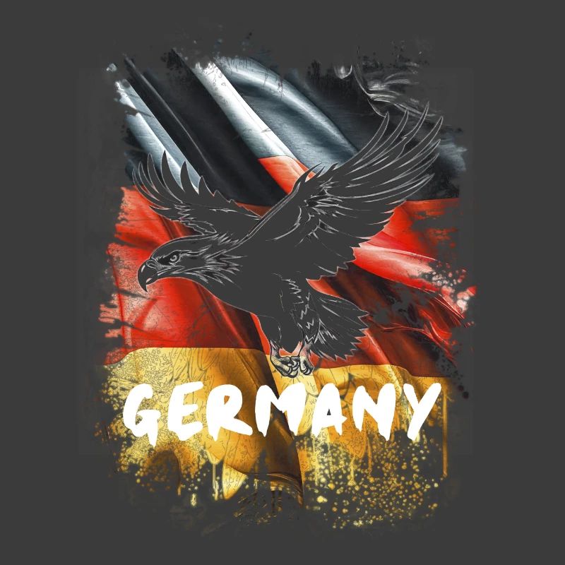German eagle with Germany flag