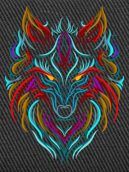 Wolf Tattoo Bunt