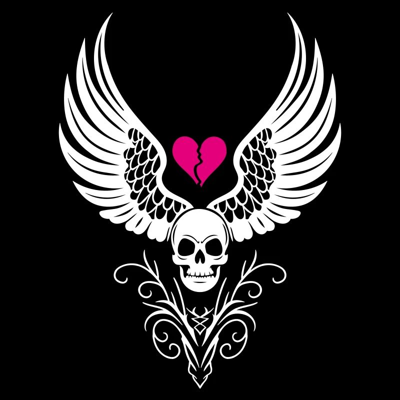 Crâne Coeur Brisé Anti Saint-Valentin