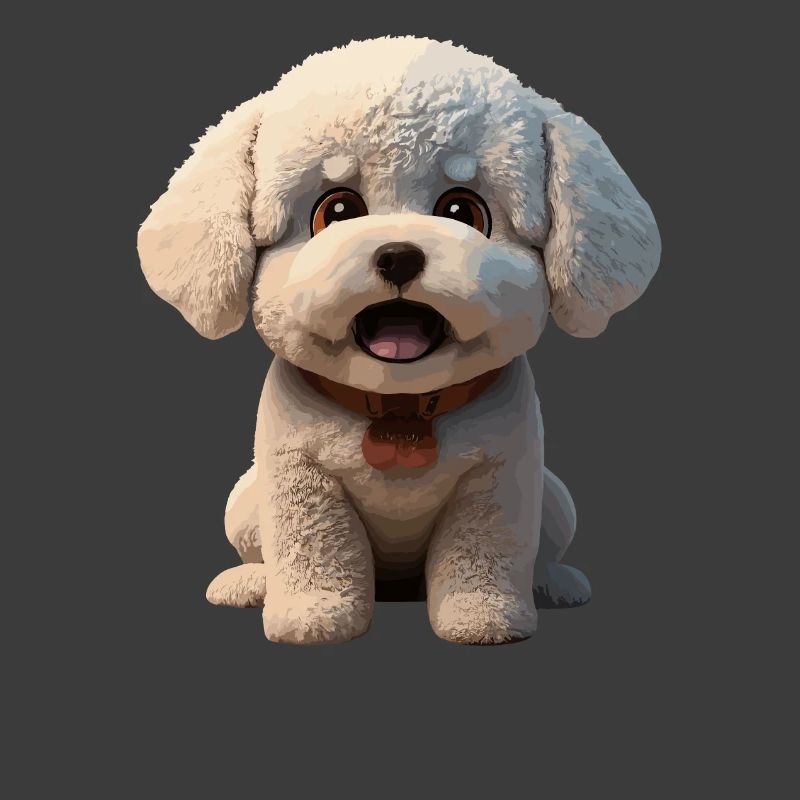 Chiot mignon avec un regard joyeux
