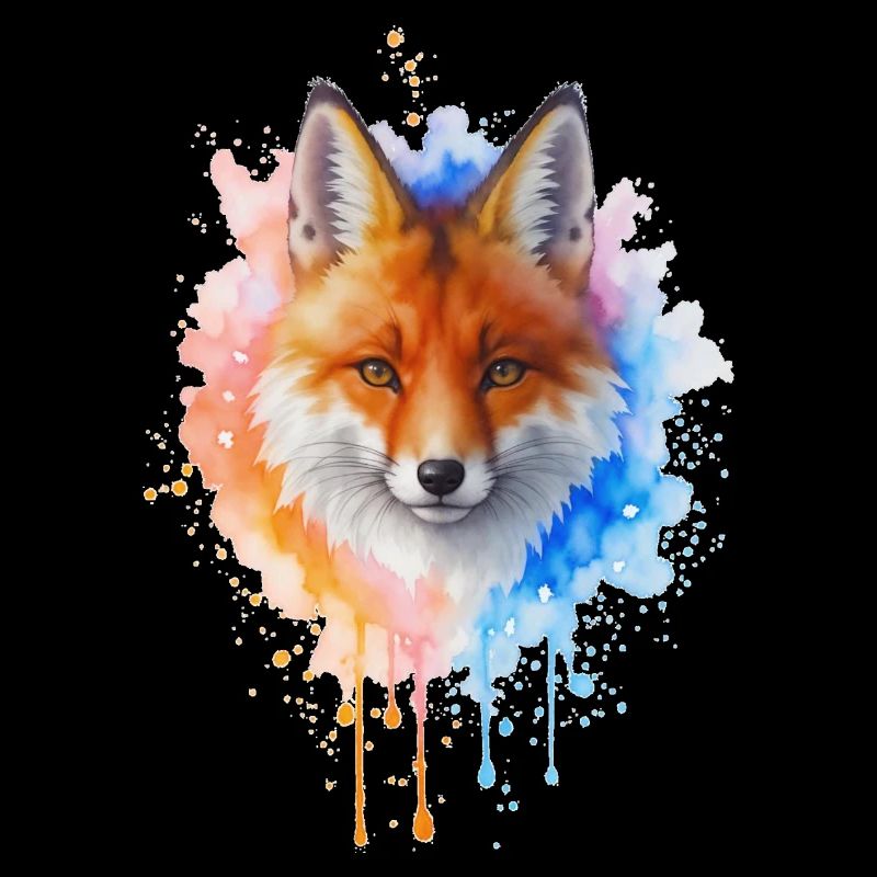Renard aquarelle
