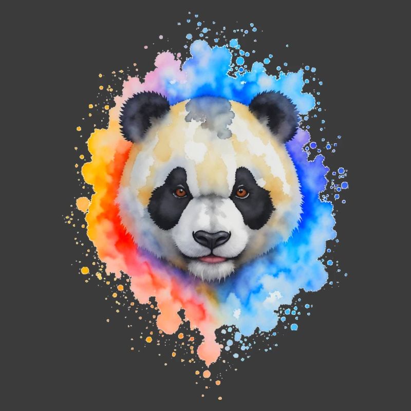 Éclaboussure de panda aquarelle