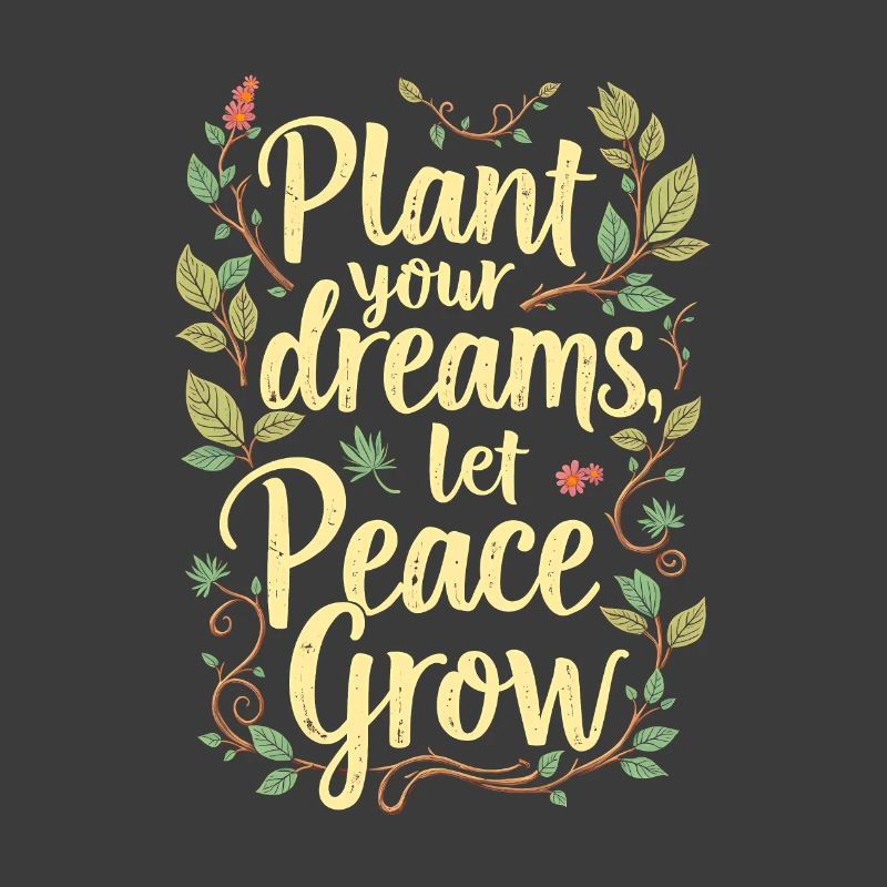 PFLANZT EURE TRÄUME, LASST FRIEDEN WACHSEN