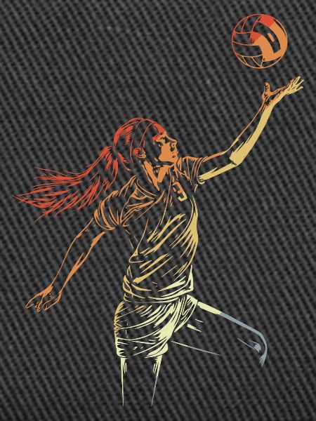 Volleyball Player Sketch