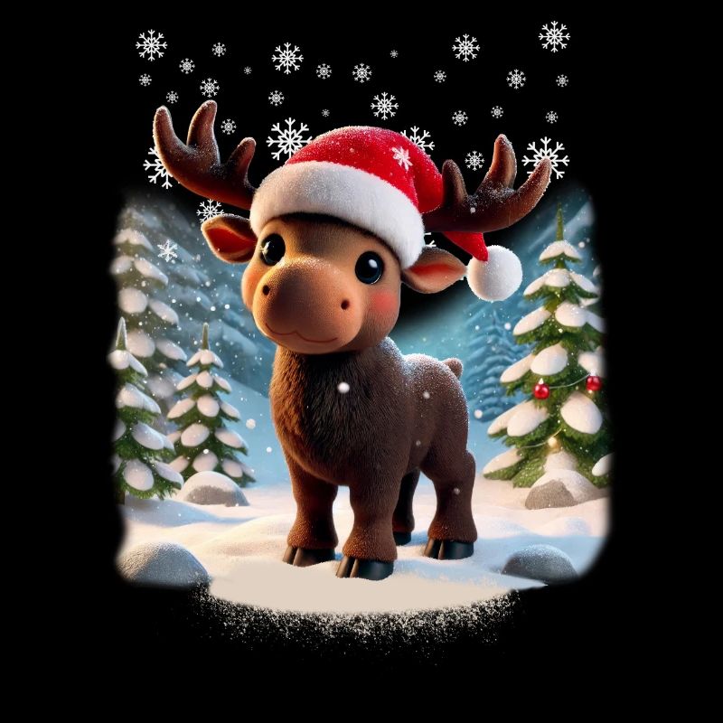 Moose - Mosses - Christmas - Snow