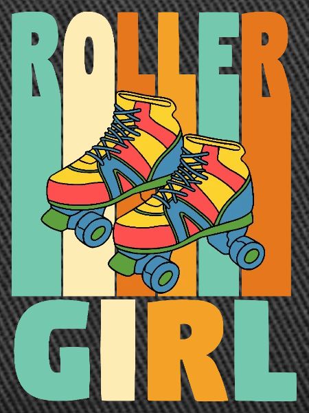 Retro Roller Mädchen
