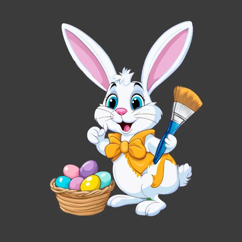 Easter bunny with Easter eggs