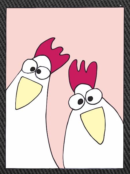 Funny Chickens Pink