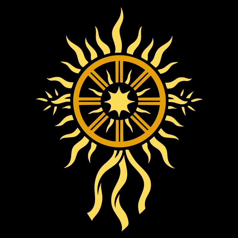Symbole de la roue solaire - Roue de feu du solstice d’été