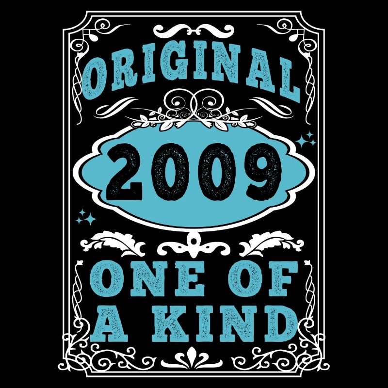 Original 2009 Vintage retro. Tshirt anniversaire 2