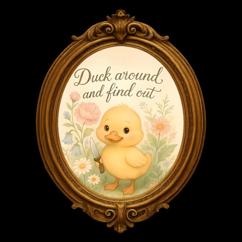 Canard aquarelle « Canard et découvre » - Meme