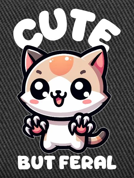 Cute but wild cat