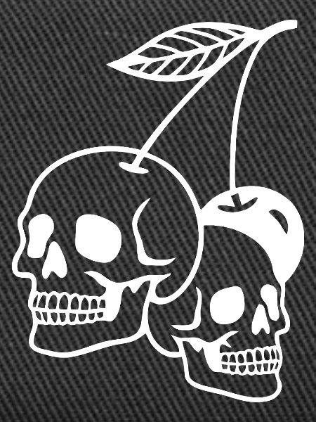 Kirsche Schädel Kunst Illustration