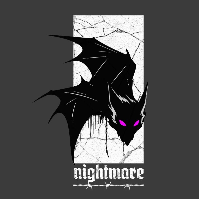 Nightmare Bat – Gothic Horror Vampire Creature Art
