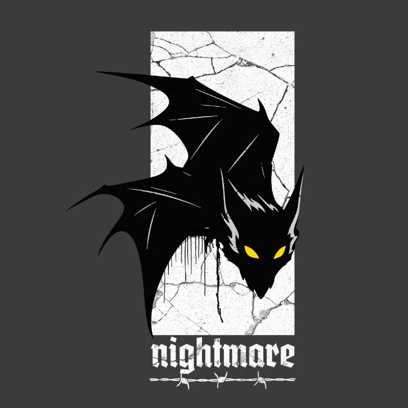Nightmare Bat – Gothic Horror Vampire Creature Art
