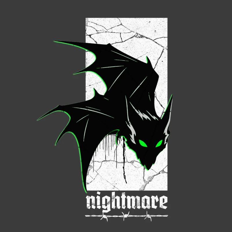 Nightmare Bat – Gothic Horror Vampire Creature Art