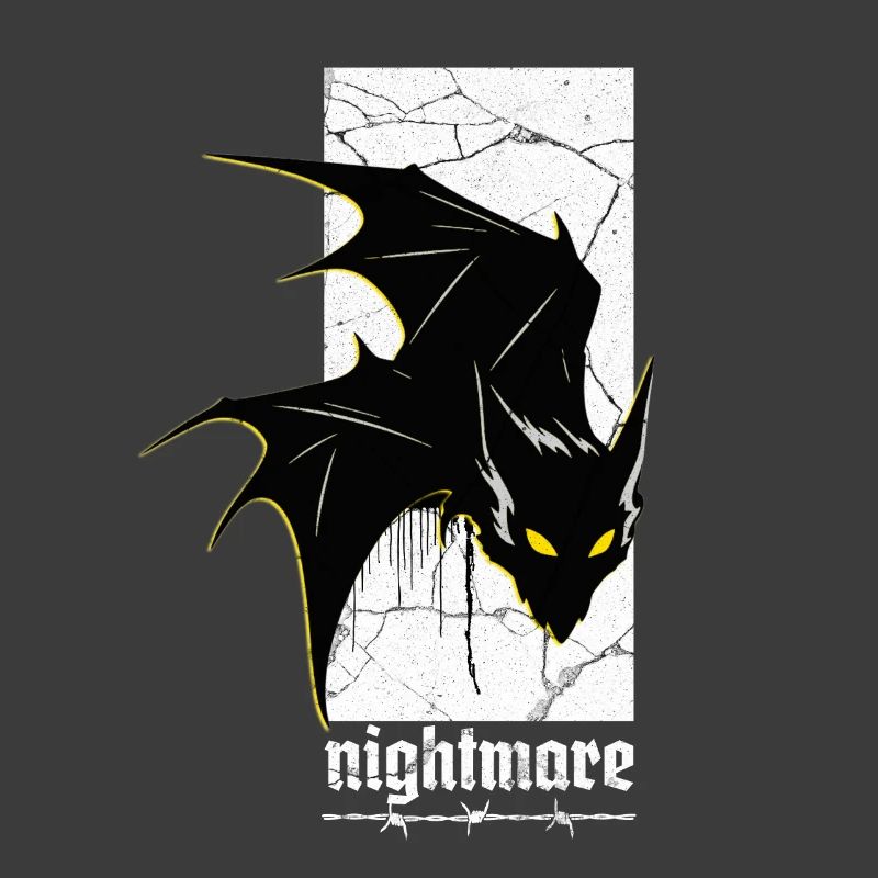 Nightmare Bat – Gothic Horror Vampire Creature Art